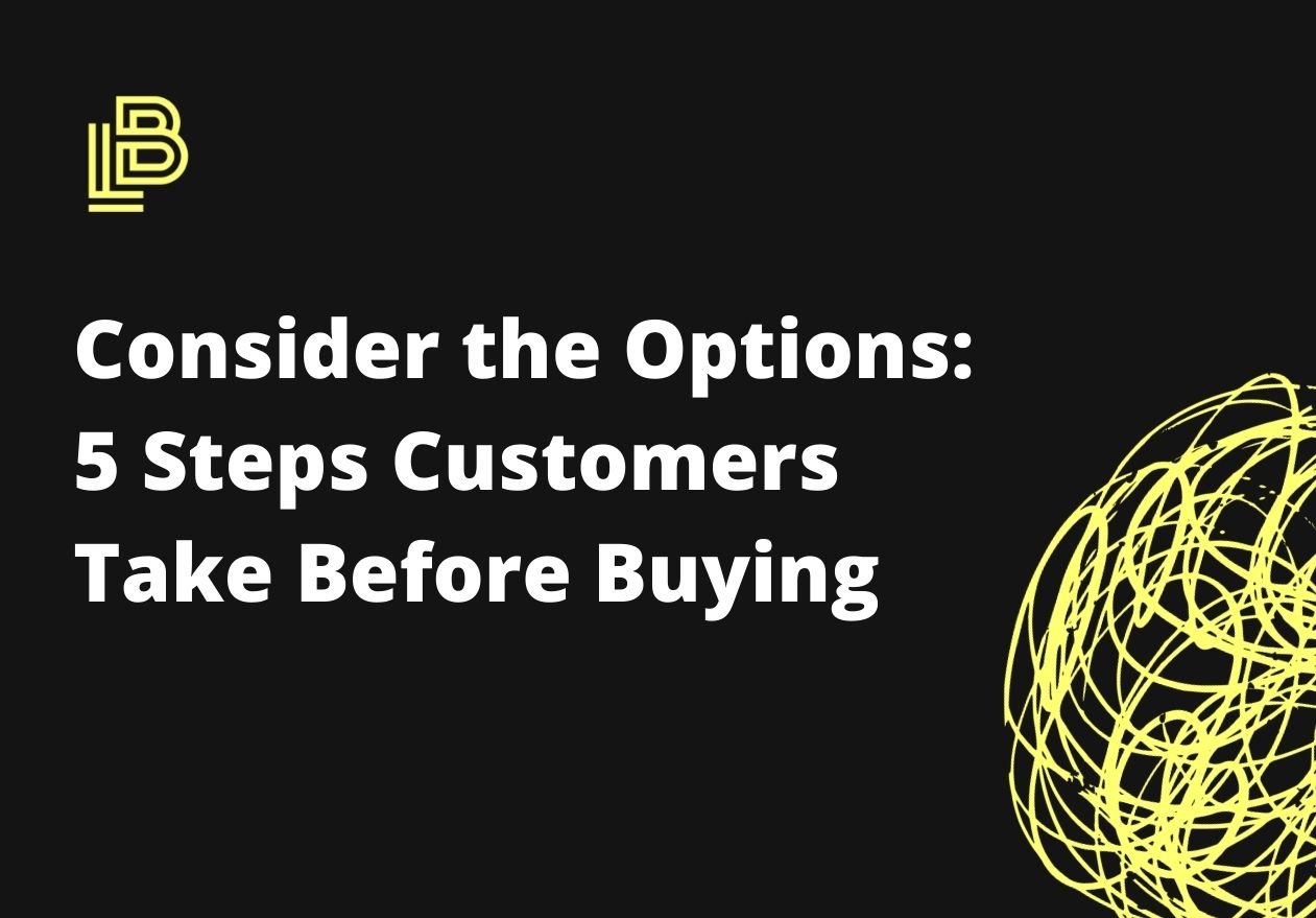 Consider the Options: 5 Steps Customers Take Before Buying
